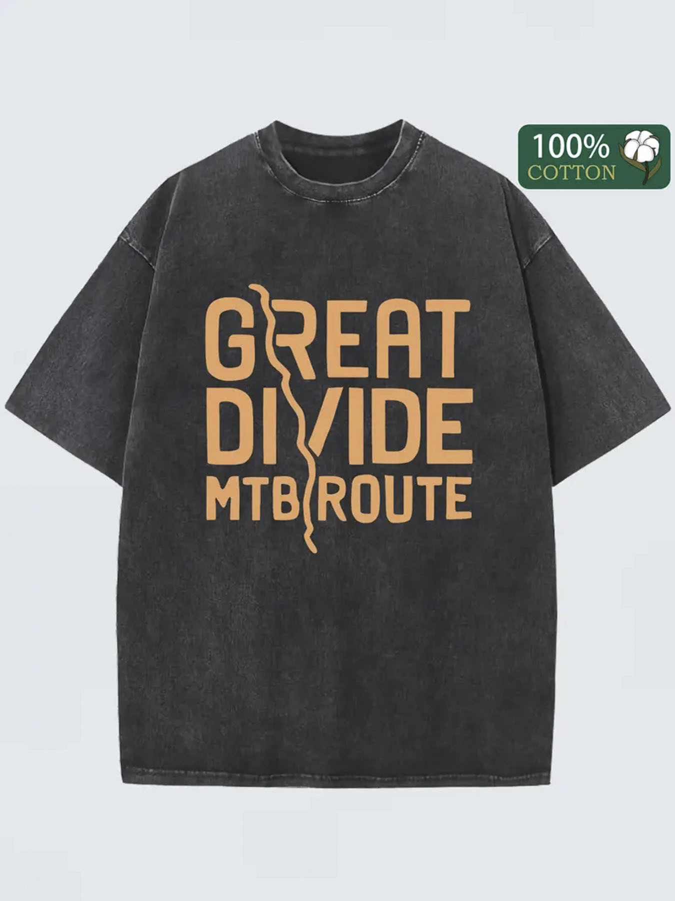 Mountain Biking Holidays - T-shirt met print van Great Divide