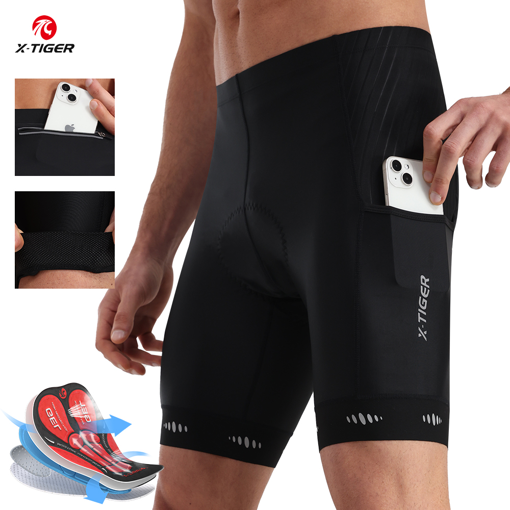 Mountain Biking Body Armour - X-TIGER heren fietsbroek met rugzak 5d