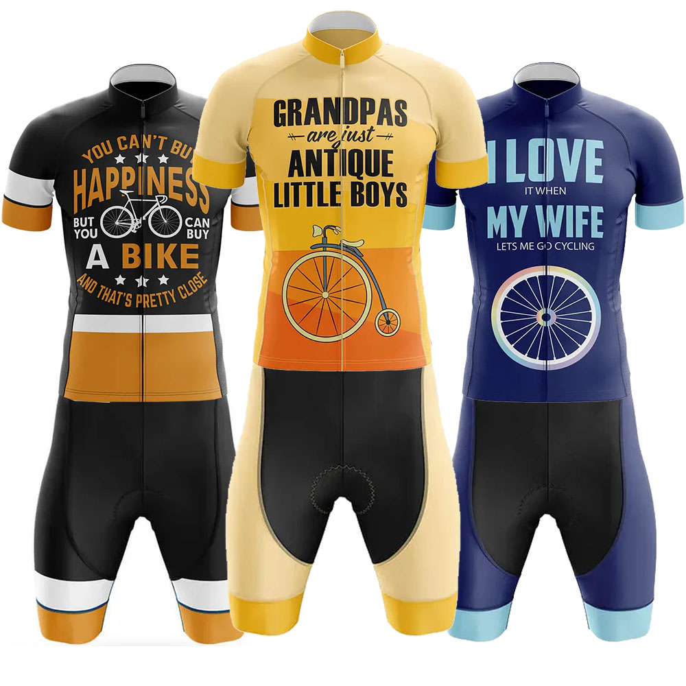 Mountain Biking Outfit - Opas Fietskleding Uniform Jersey Kit Heren