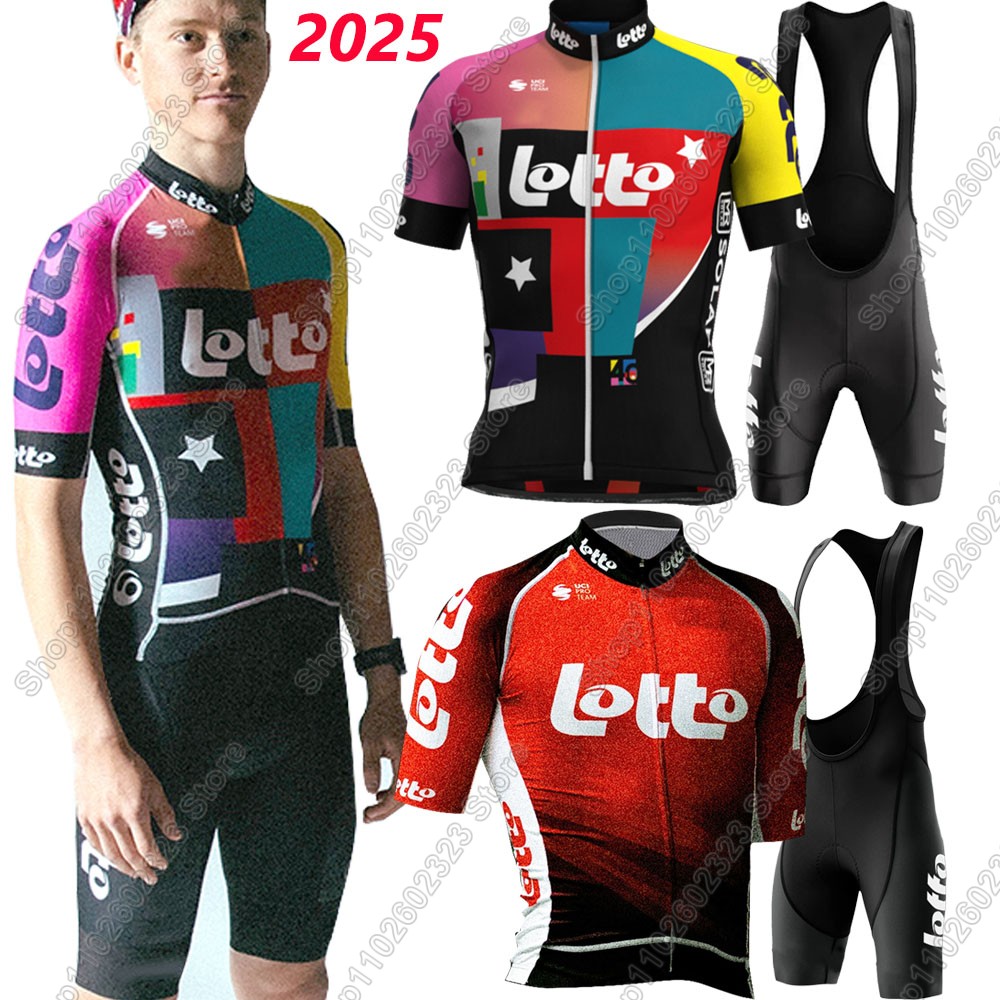 Mountain Biking Uniform - Lotto team 2025 wielertrui set Zomer