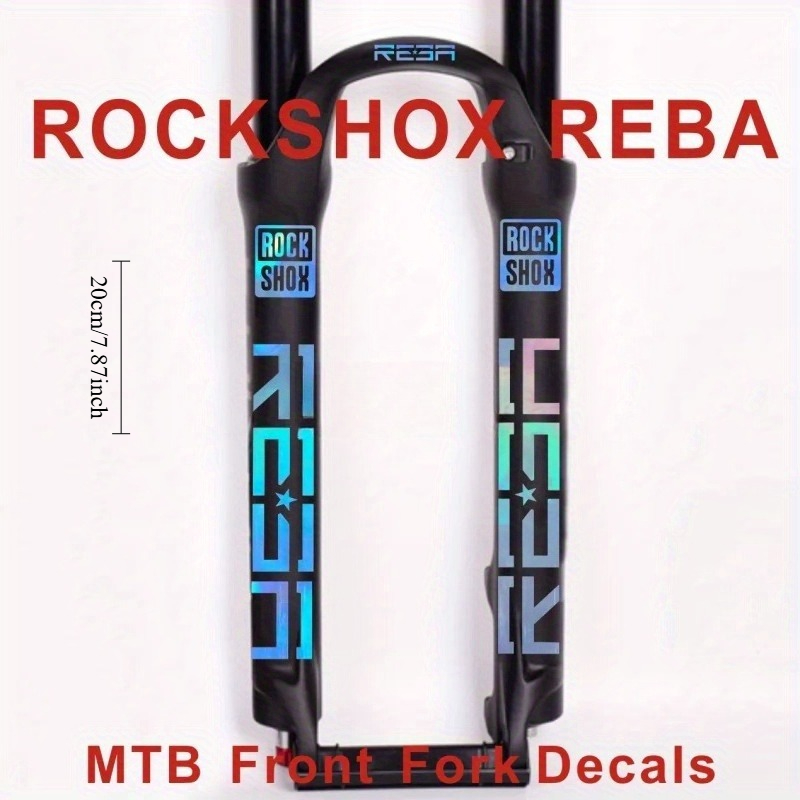 Mountain Biking Body Armour - ROCKSHOX REBA Vork Decal Set Waterdicht