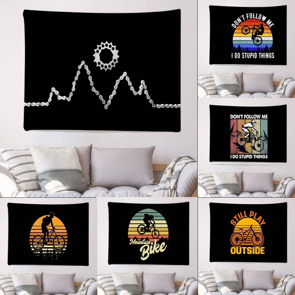 Mountain Biking Holidays - Fiets Mountainbike Fietsvlaggen Wandtapijten Banners Achtergronddecoraties