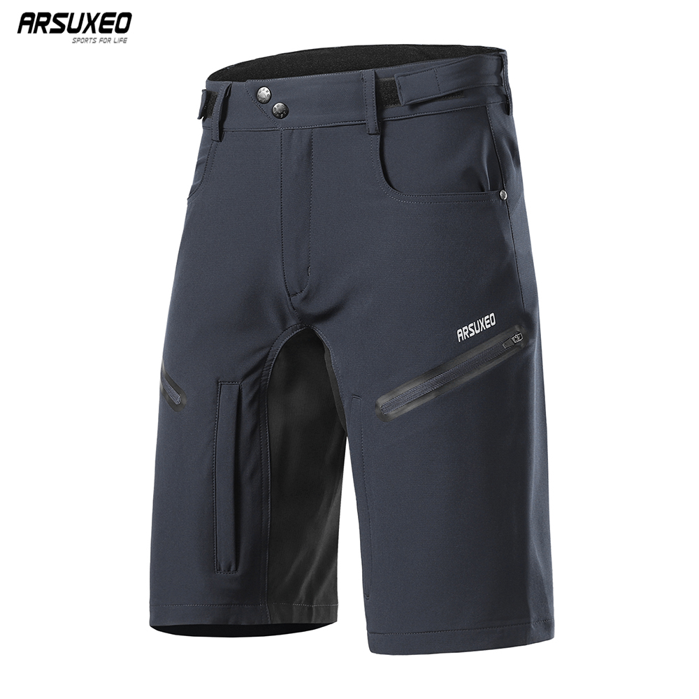 Mountain Biking Body Armour - ARSUXEO Heren Fietsbroek Loose Fit MTB
