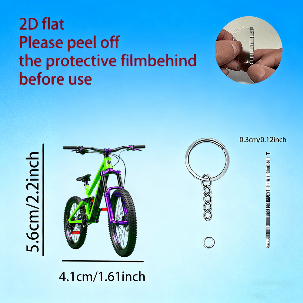 2D Mountainbike sleutelhanger  - Mountain Biking Holidays recensie en prijs