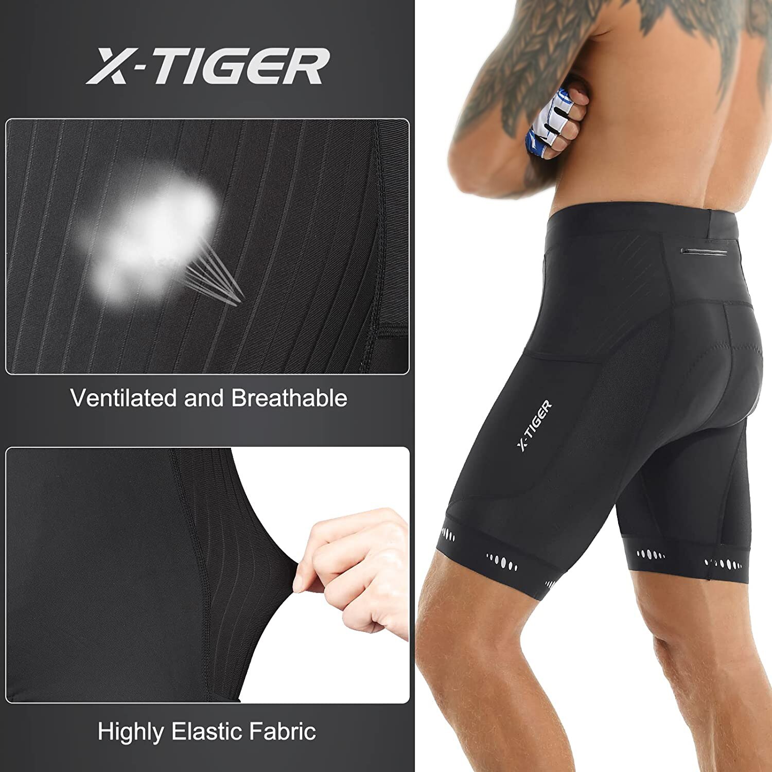 X-TIGER heren fietsbroek met r - Mountain Biking Body Armour recensie en prijs