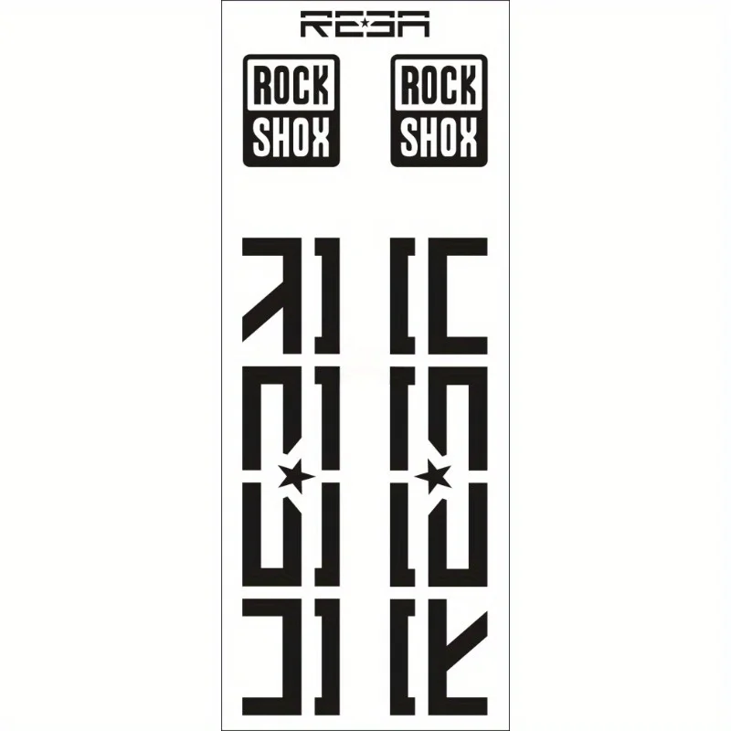 ROCKSHOX REBA Vork Decal Set W - Mountain Biking Body Armour recensie en prijs