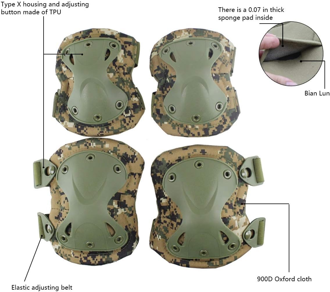 SSUNTAK Camo Tactische Knie- e - Mountain Biking Knee Pads recensie en prijs